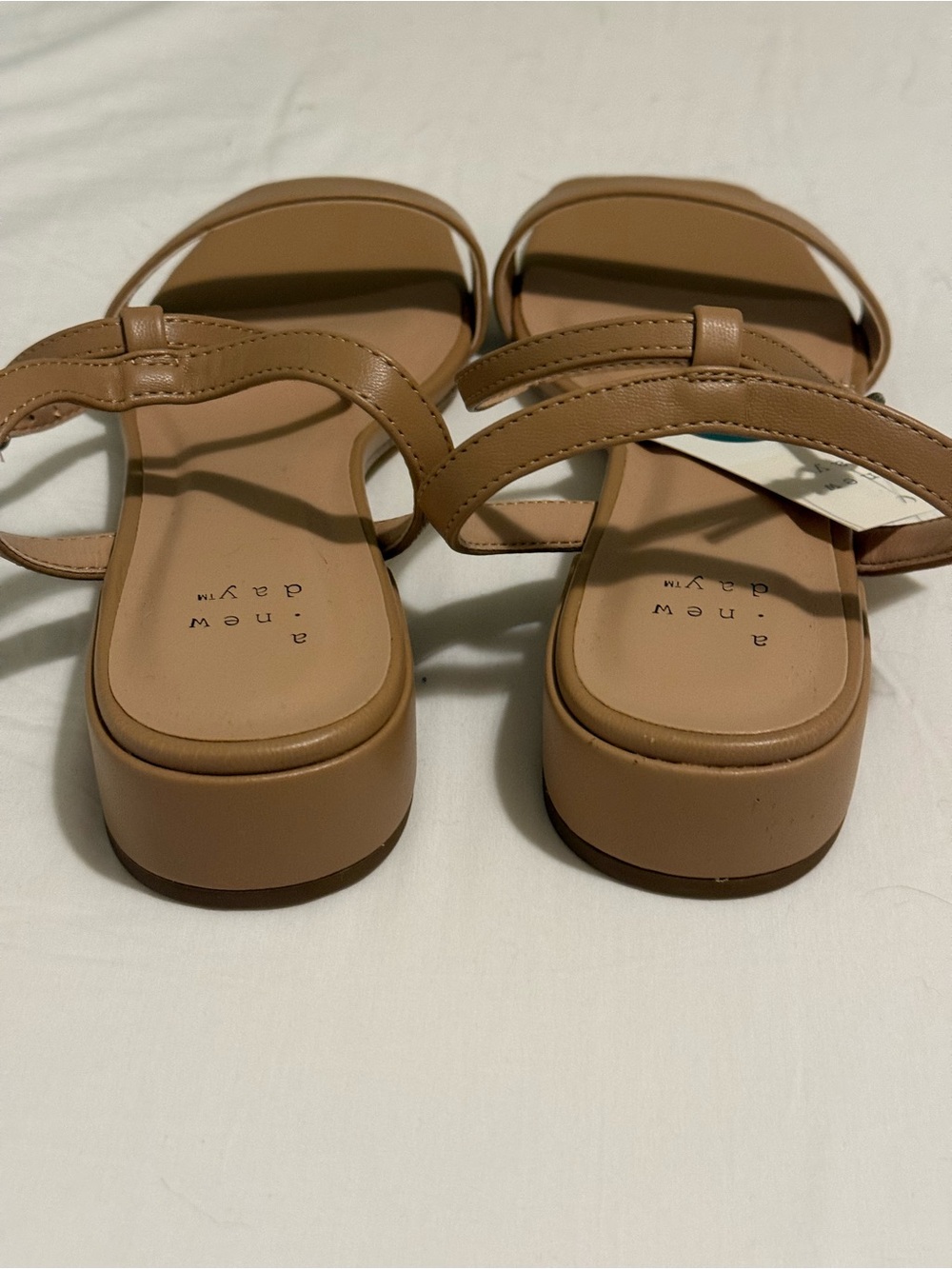 NWT | A New Day | Delores Tan Block Heel Sandal With Ankle Strap | sz 9 - Picture 4 of 8